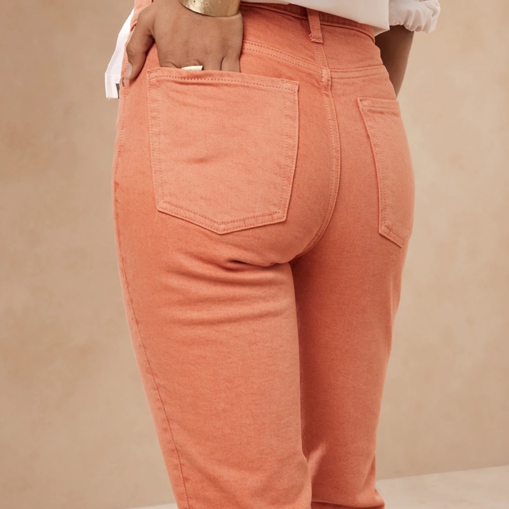 BANANA REPUBLIC SLIM HIGH RISE ORGANIC COTTON JEAN TAPERED LEG 31 SUPER SOFT!